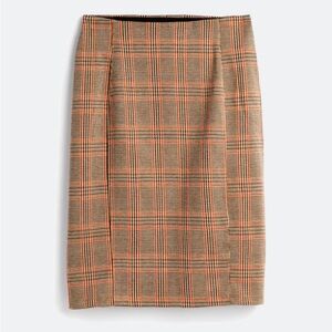Liverpool Dana Plaid Knit Pencil Skirt 14